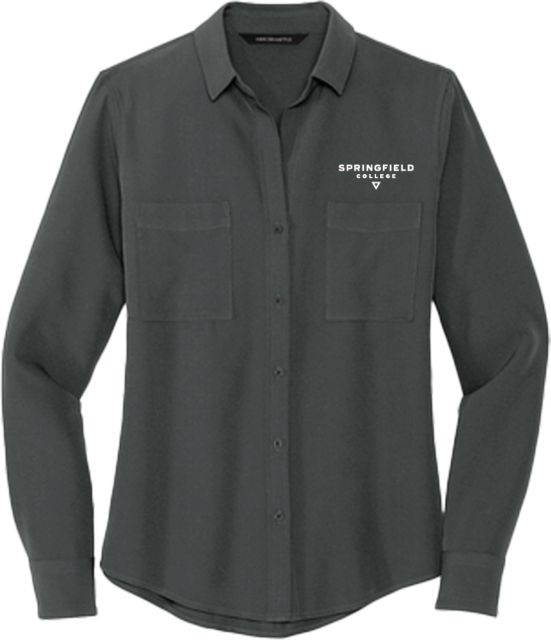 Springfield College Women's Long Sleeve Crepe Blouse