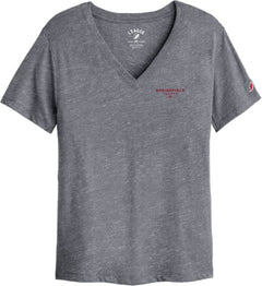 Springfield College Women's V-Neck Short Sleeve T-Shirt