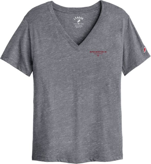 Springfield College Women's V-Neck Short Sleeve T-Shirt