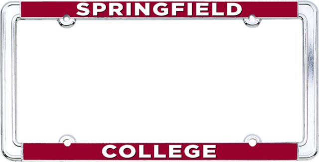 Springfield College Thin Dome License Plate Frame