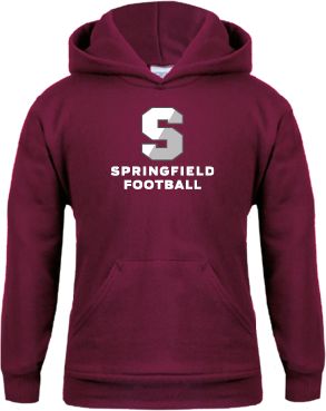 Springfield College Youth Fleece Hoodie Football - ONLINE ONLY