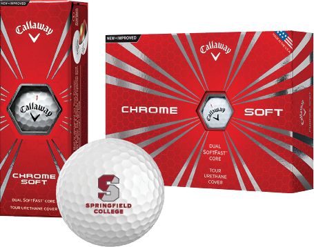 Springfield College Callaway Soft Golf Balls 12/pkg Official Logo - ONLINE ONLY