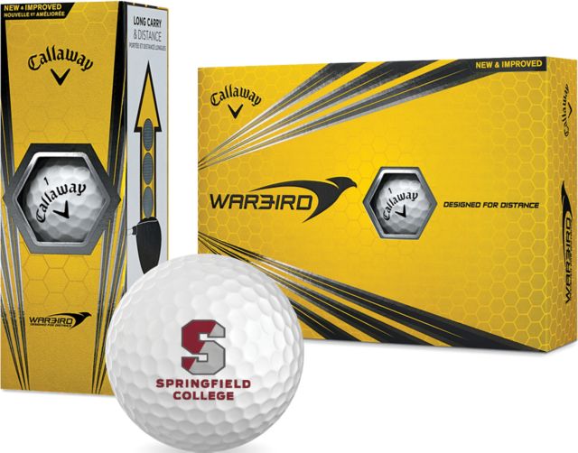 Springfield College Callaway Warbird Golf Balls 12/pkg Official Logo - ONLINE ONLY
